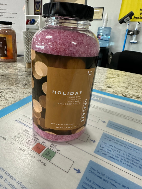 Spazazz Aromatherapy Spa Crystals - Holiday (Cranberry, Jasmine, Bergamot, Concord Grape)